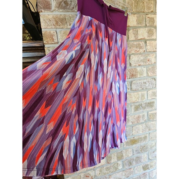 Prana Women's XS Solana Grapevine Gemstone Halter A-Line Dress Purple EUC - Picture 5 of 10